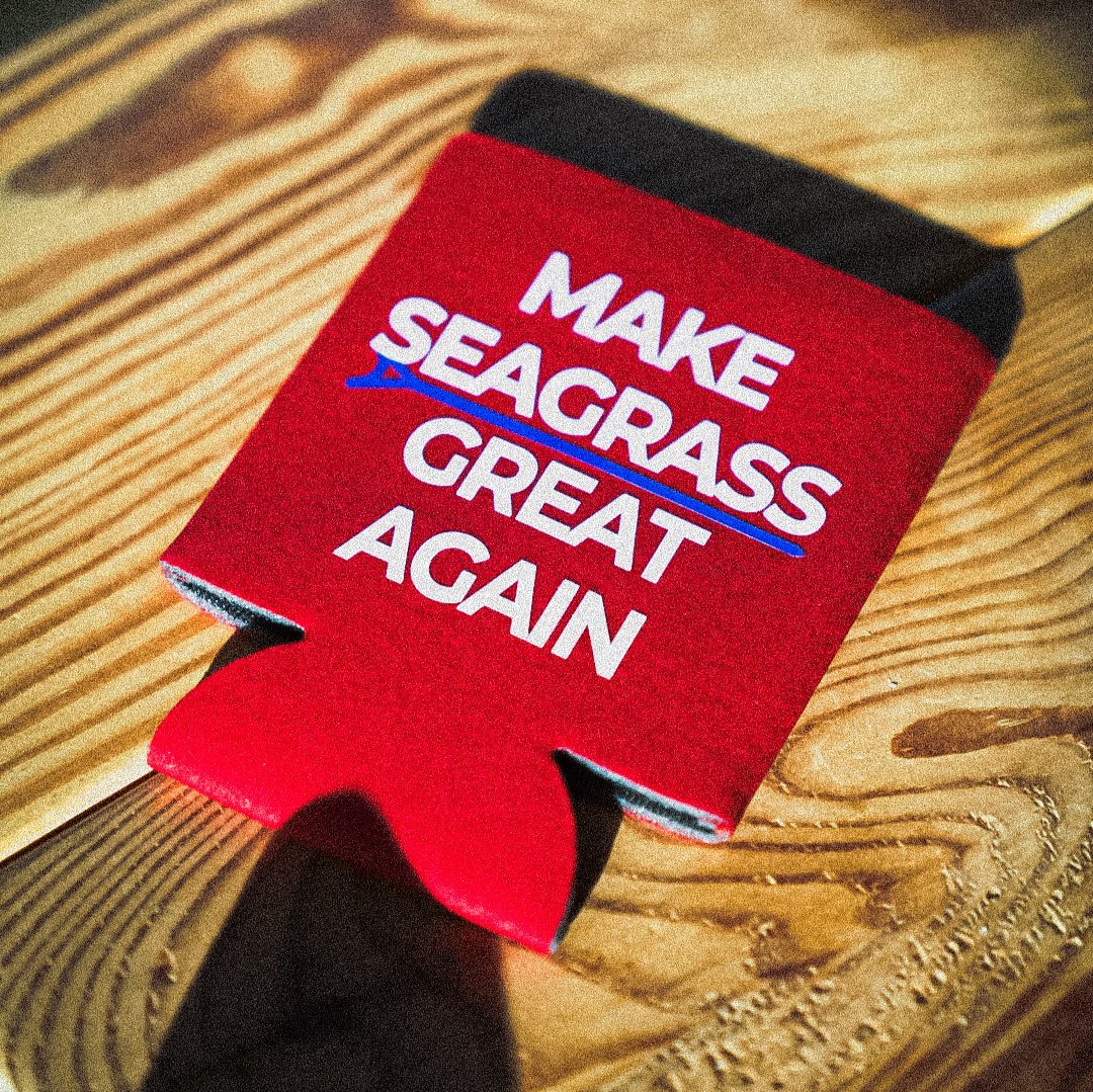 Make Seagrass Great Again Koozie