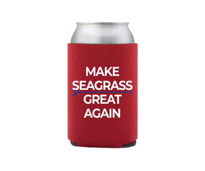 Make Seagrass Great Again Koozie